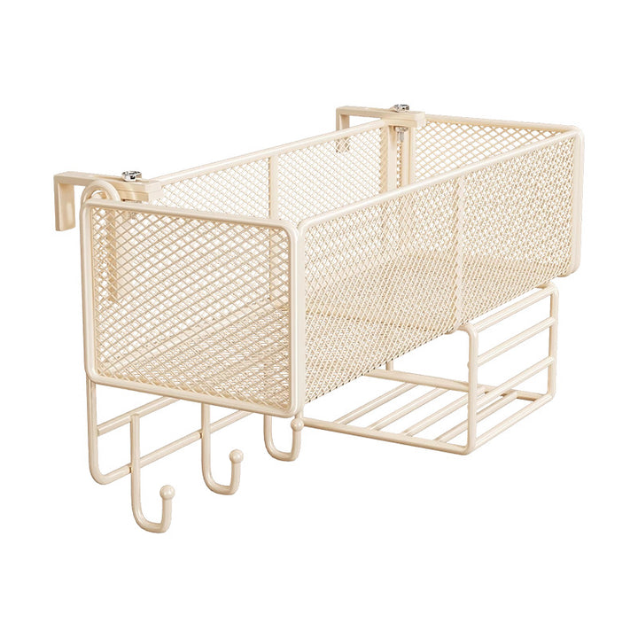 Clamp-On Cubicle Divider Hanging Mesh Desk Storage Basket