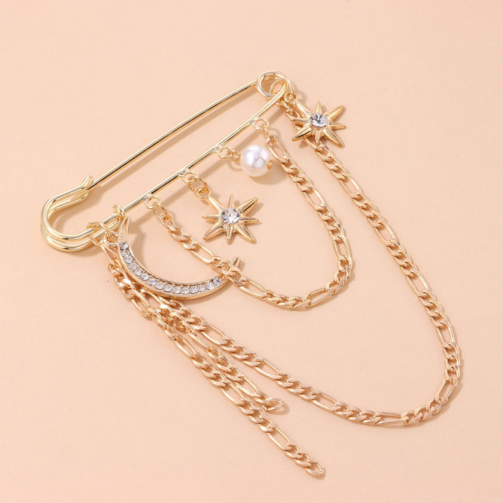 Glamorous Chain Brooch Kalsten