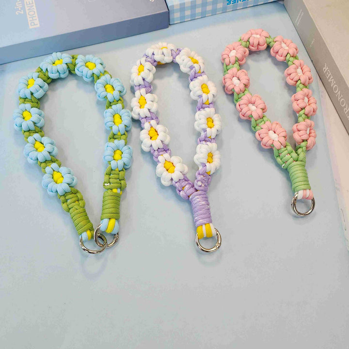 Floral Patterned Decorative Keychain Holder Kalsten