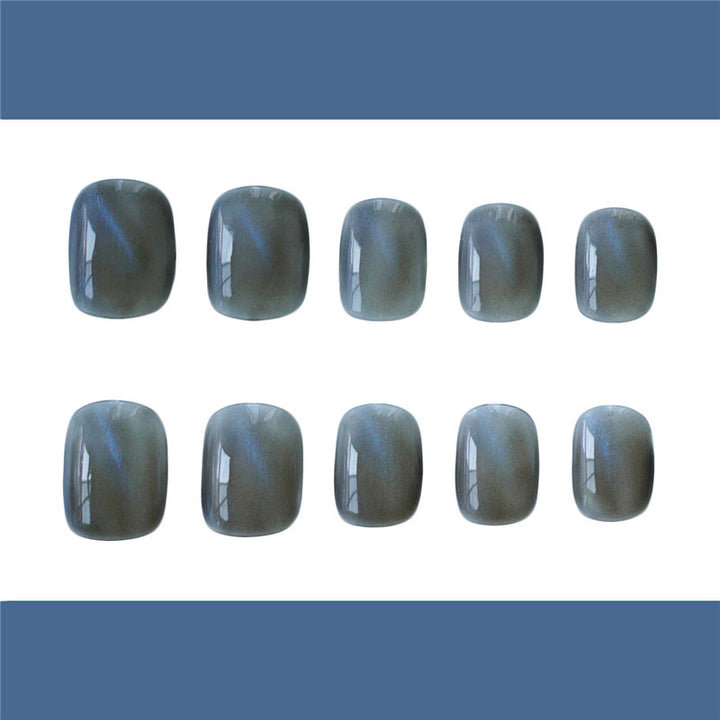 Elegant Glossy Press-On Nail Art