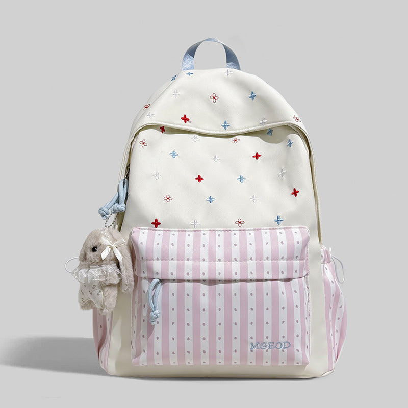 Decorative Floral Embroidered Backpack Kalsten