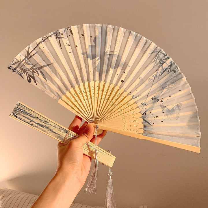 Handcrafted fan with elegant butterfly design Kalsten