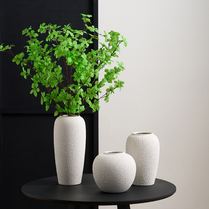 Stylish ceramic vase with textured design Kalsten