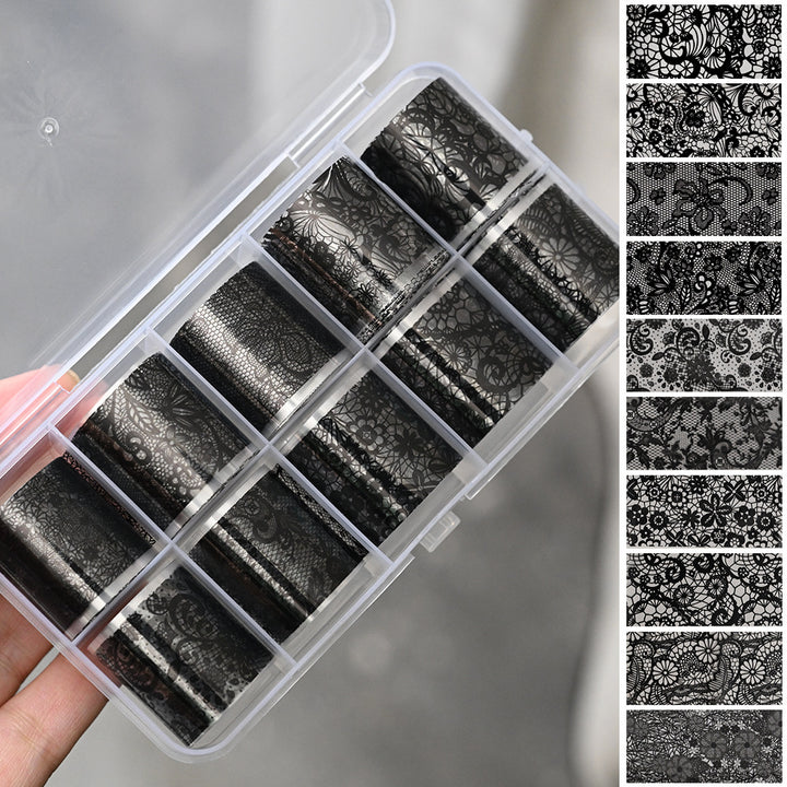 Elegant Lace Nail Art Sticker Set