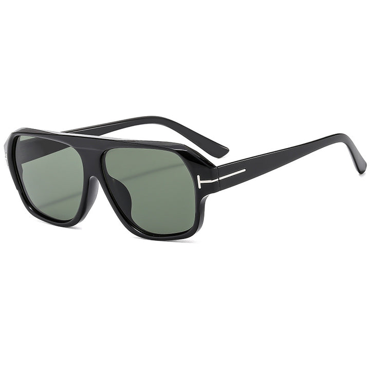 Women's fashionable sunglasses with distinctive geometry and brown lenses Kalsten