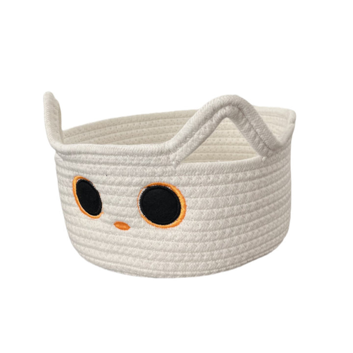 Ladies Playful Storage Basket with Cat Design Kalsten