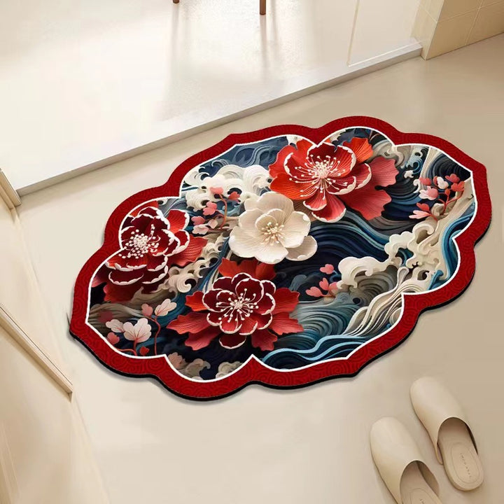 Floral Decorative Area Mat Kalsten