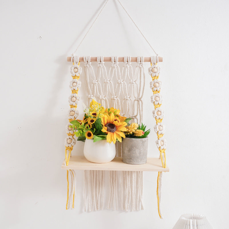 Decorative Macramé Swing Shelf Kalsten