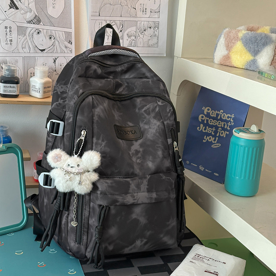 Trendy Marble Patterned Backpack Kalsten