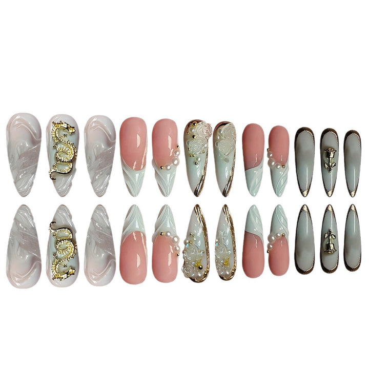 Decorative Sculpted Nail Enhancements Kalsten