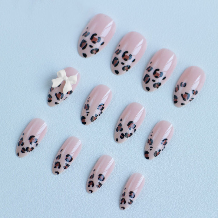 Trendy Leopard Print Nail Art Set