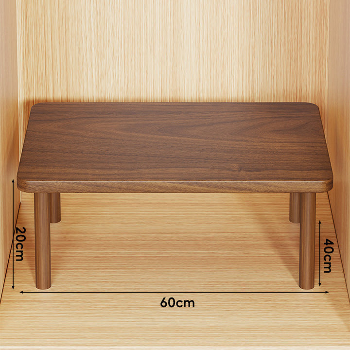 Adjustable Multi-Height Wooden Monitor Riser and Desktop Shelf