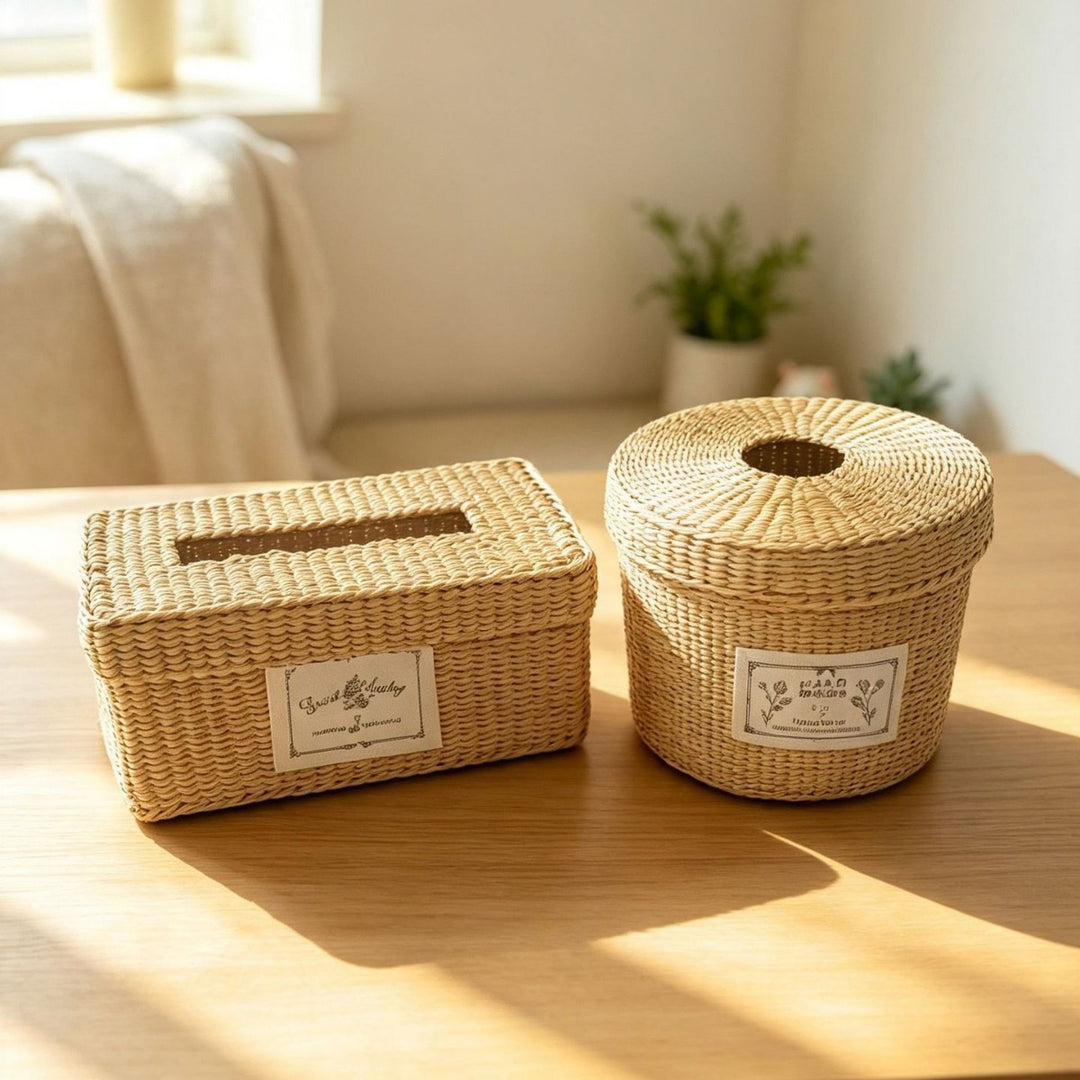 Natural Fiber Decorative Storage Box Kalsten