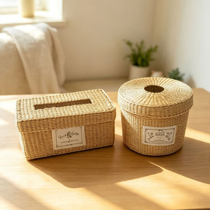 Natural Fiber Decorative Storage Box Kalsten
