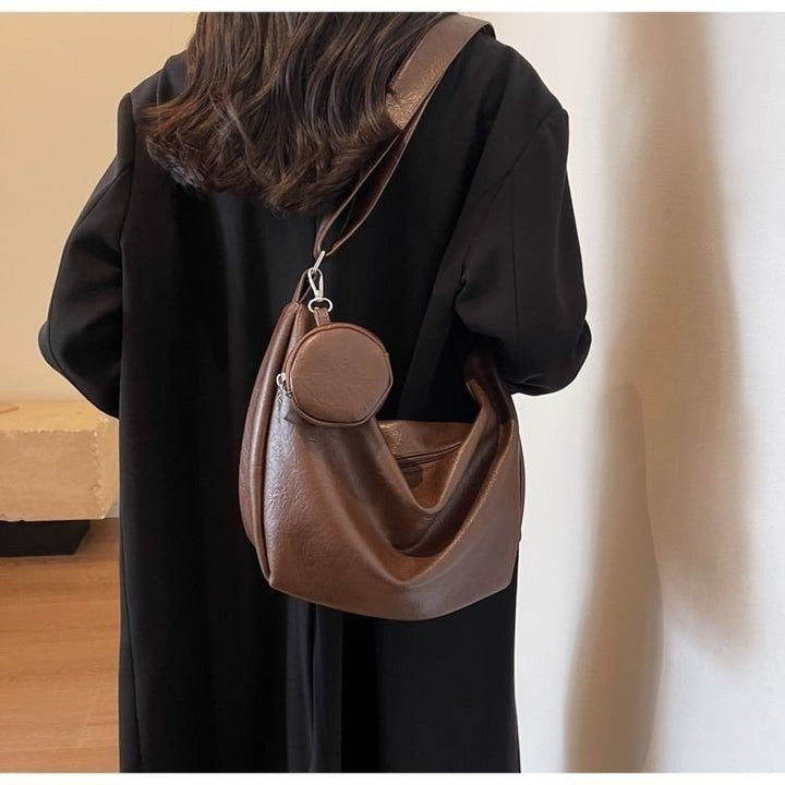 WoChic Leather Hobo Handbag