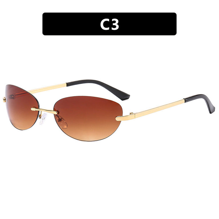 Ladies fashionable sunglasses in elegant half frame-B design Kalsten
