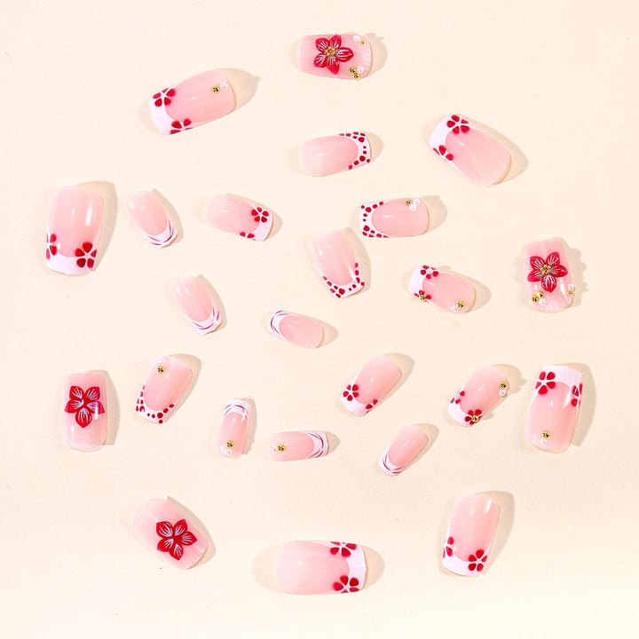 Decorative 3D Floral Nail Art Extensions Kalsten