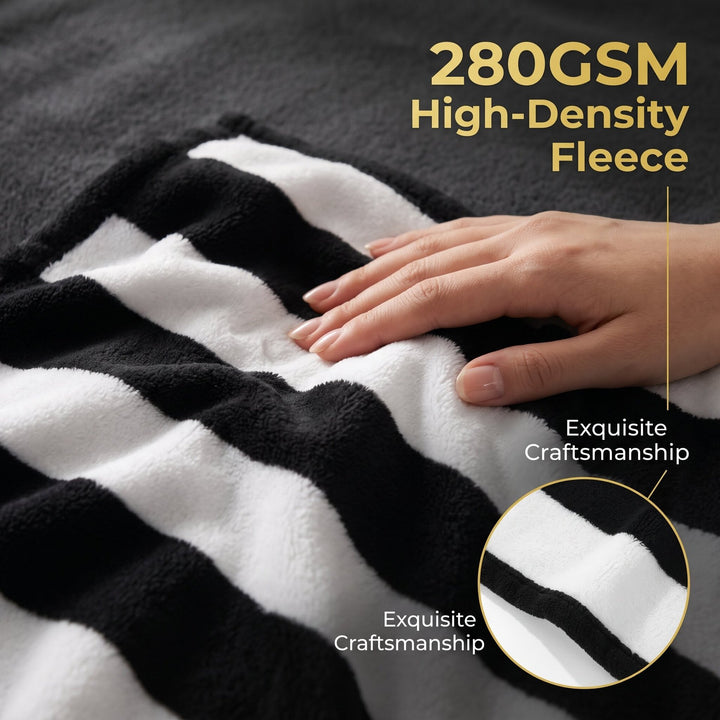 Luxury Striped Throw Blanket