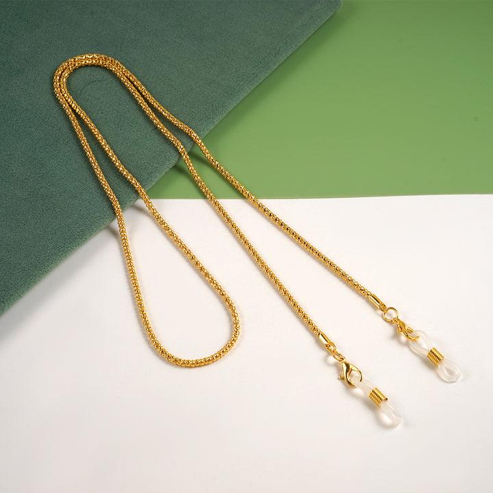 Elegant Gold Metal Eyewear Chain Kalsten