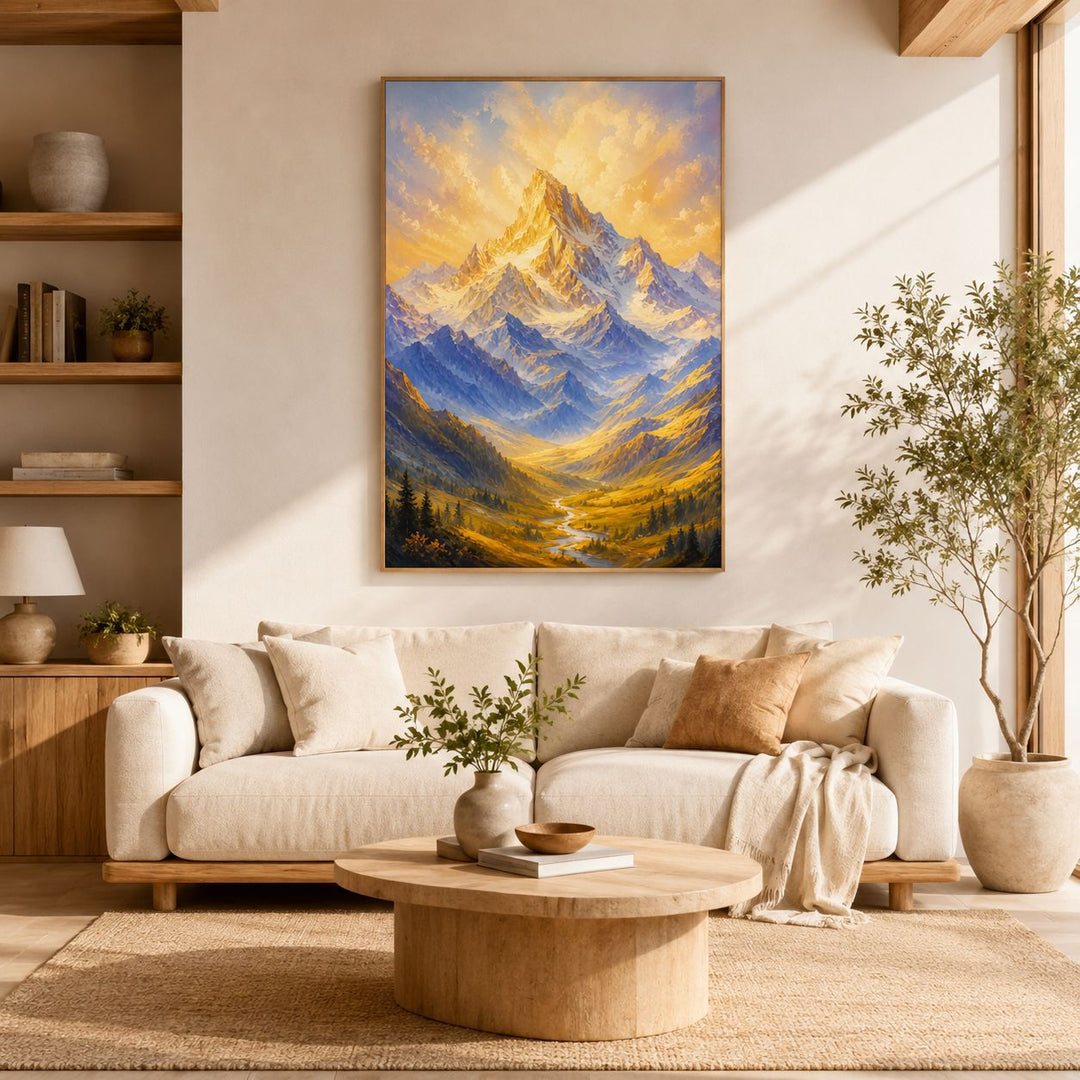 Majestic Mountain Landscape Artwork for Home