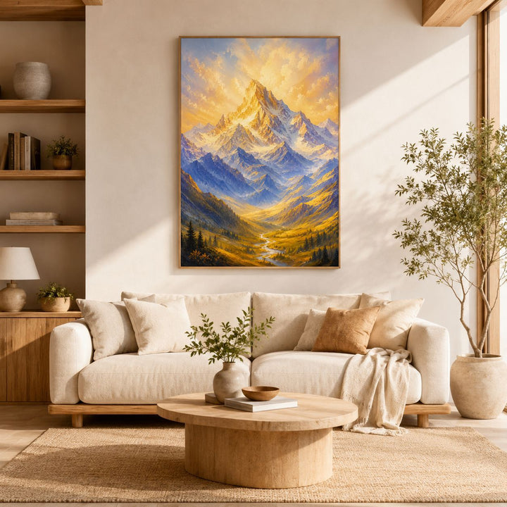 Majestic Mountain Landscape Artwork for Home