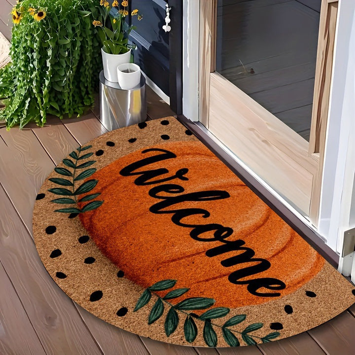 Floral Themed Welcome Mat Kalsten