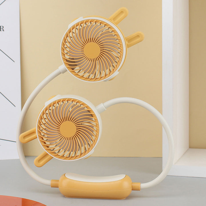 Women's Portable Mini Neck Fan with Dual Blower Kalsten