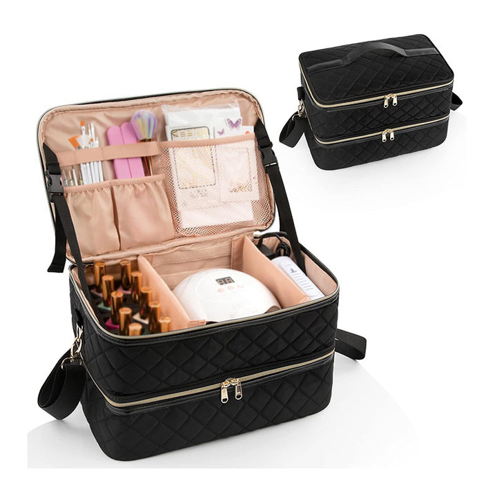 Elegant cosmetic organizer with multiple compartments Kalsten