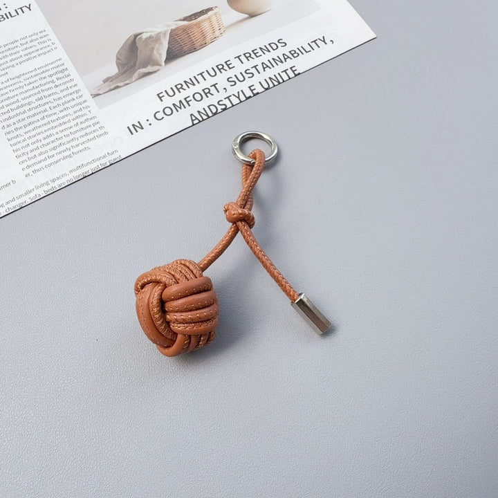Stylish Knotted Leather Keychain Kalsten