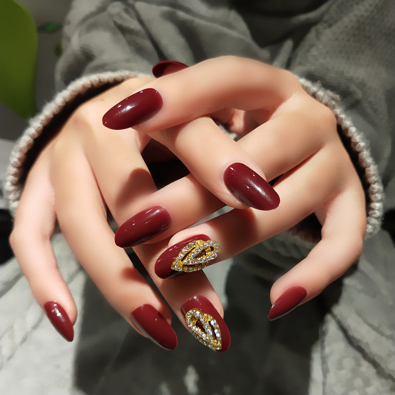 Elegant French Tip Press-On Nail Art