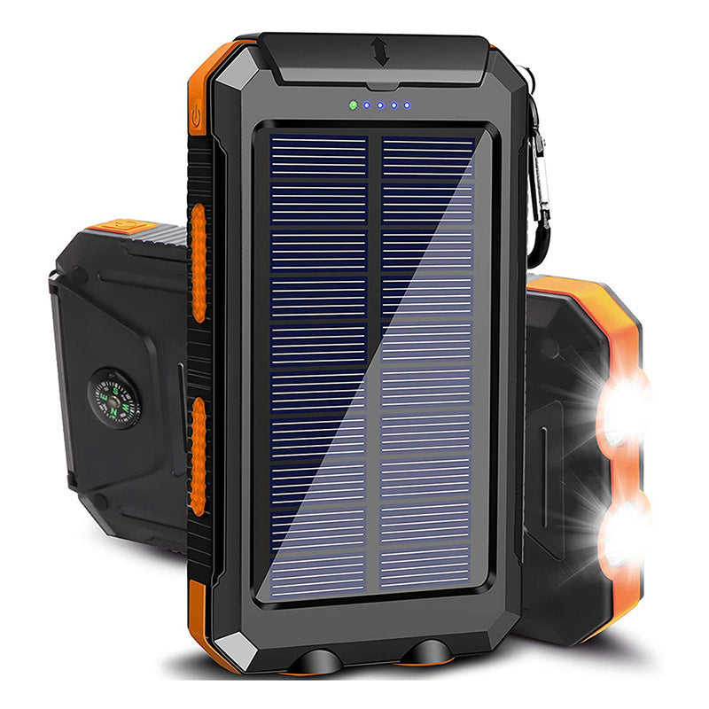 Solar-powered power bank with robust housing and multifunctional design Kalsten