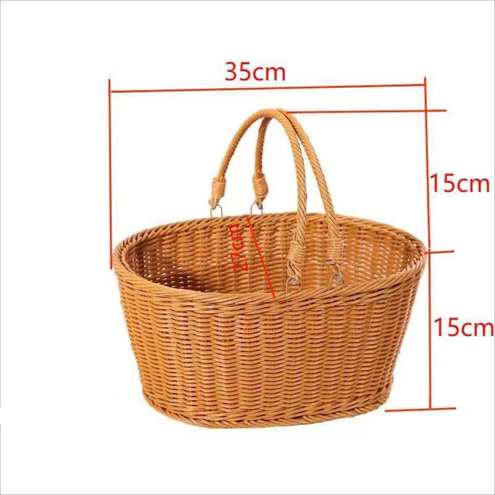 Handwoven Round Utility Basket Kalsten