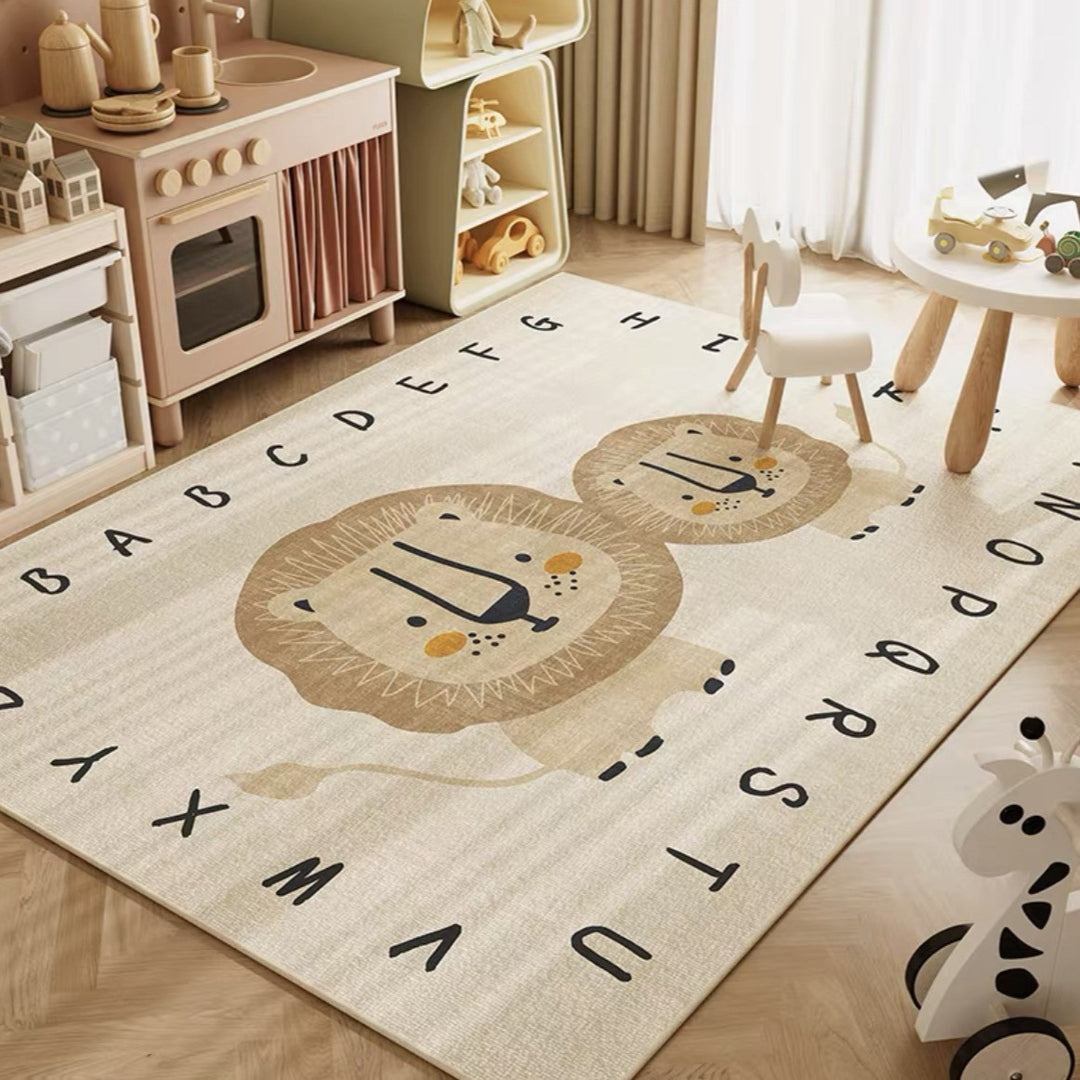 Children's Playful Cat-Themed Area Rug Kalsten