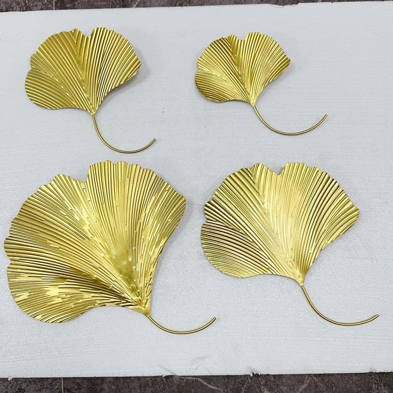 Elegant Ginkgo Leaf Wall Art Hooks Kalsten