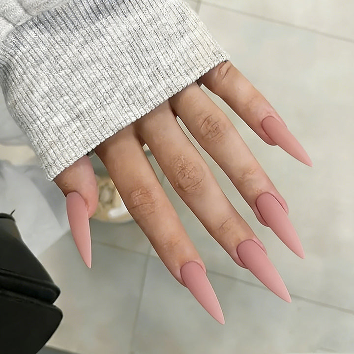 Elegant Pointed Acrylic Nail Enhancements Kalsten