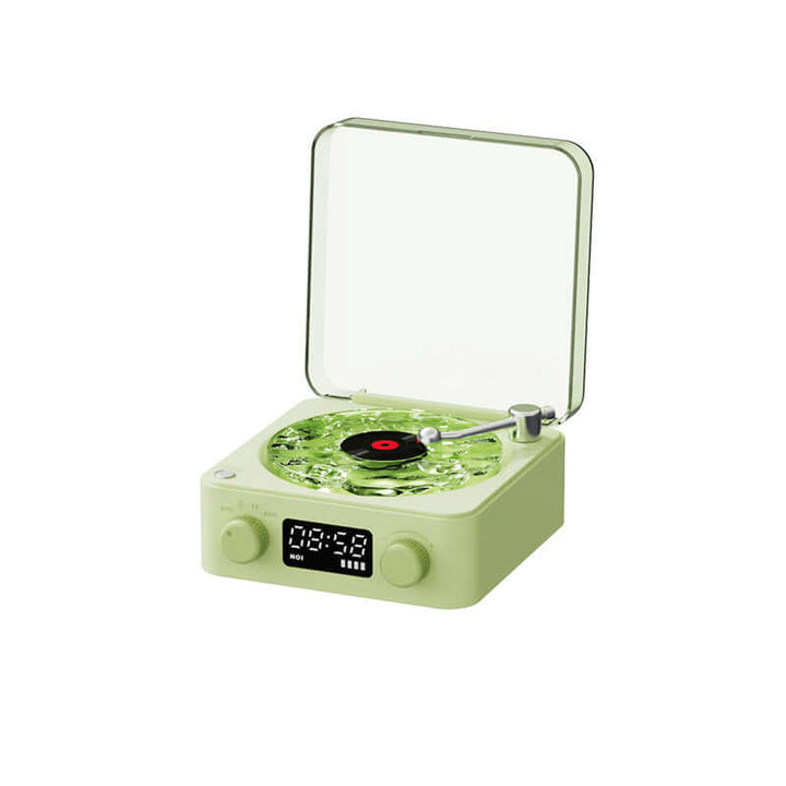 Retro Turntable Speaker Wireless Bluetooth 5.0 Vinyl Record Player Stereo Sound With White Noise RGB Projection Lamp Effect | Kalsten