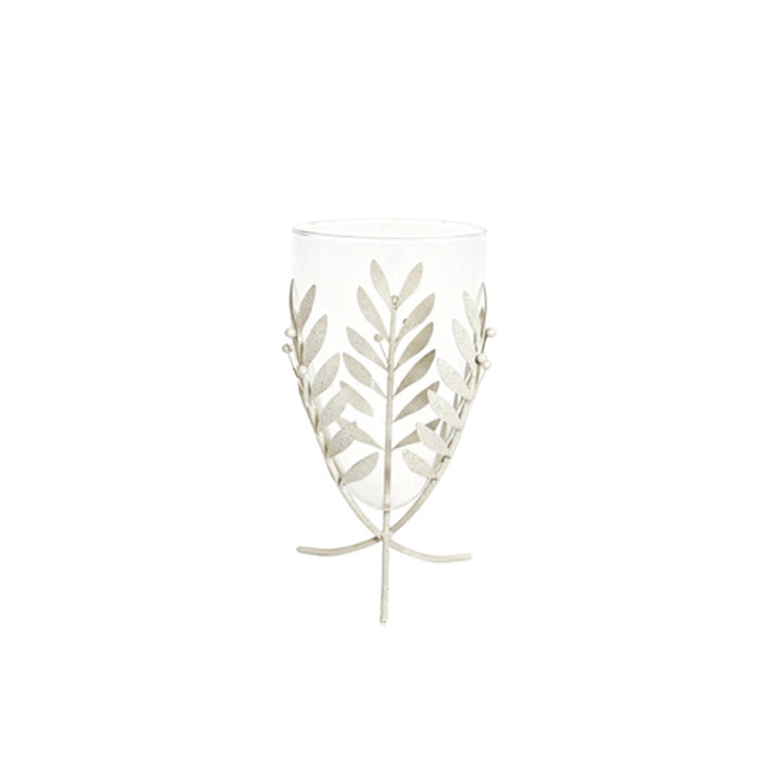 Elegant Leaf-Patterned Decorative Glass