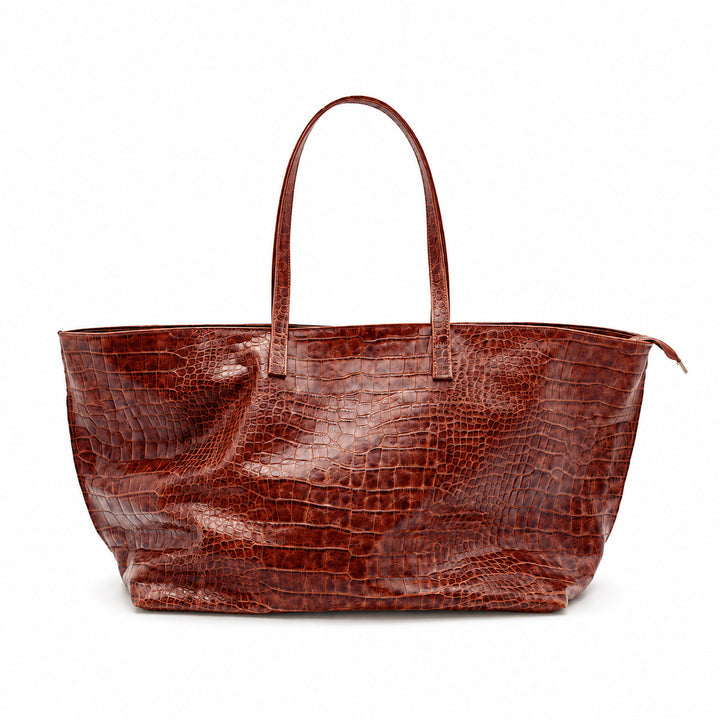 Crocodile Texture Large Tote Bag