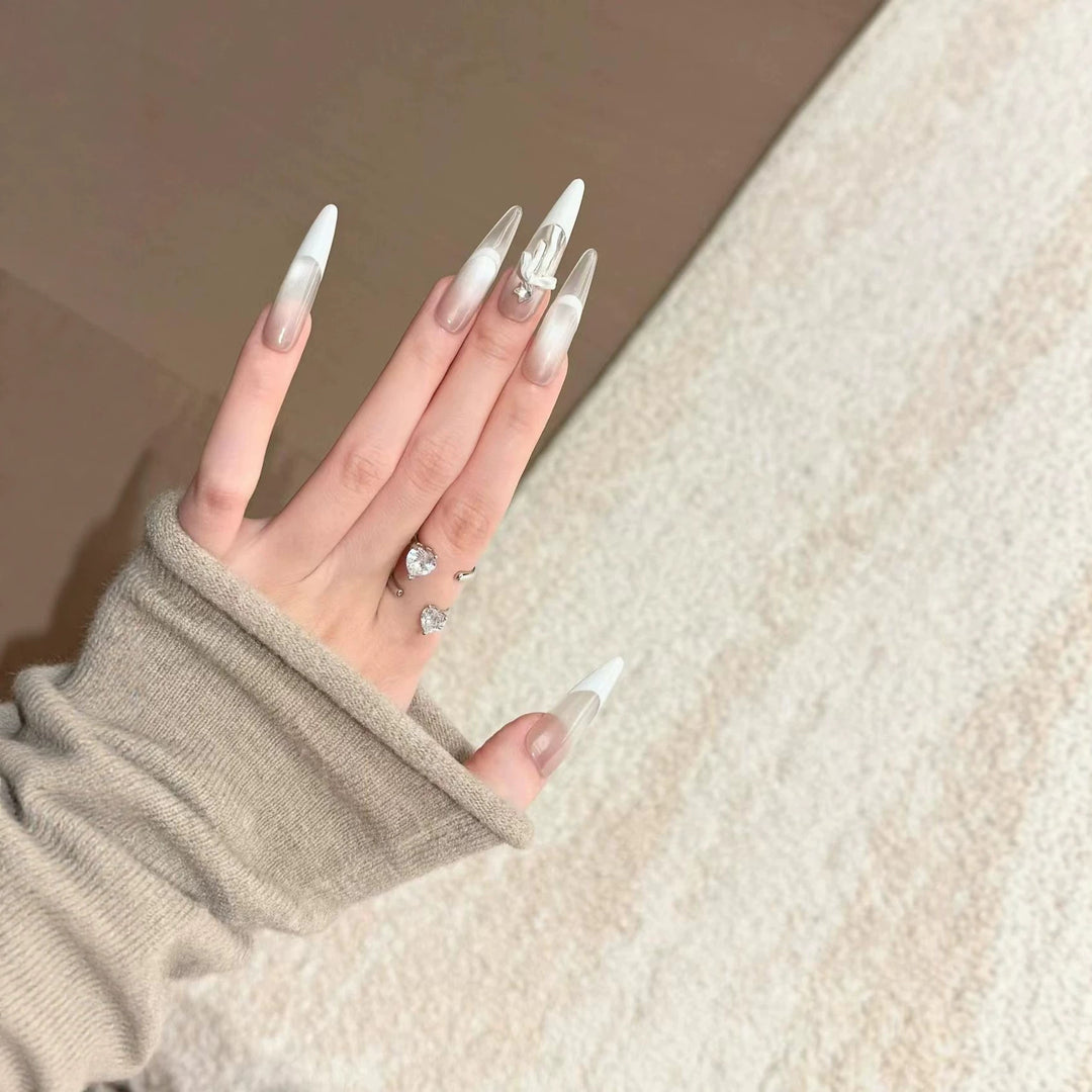 Elegant Long Stiletto Press-On Nail Extensions