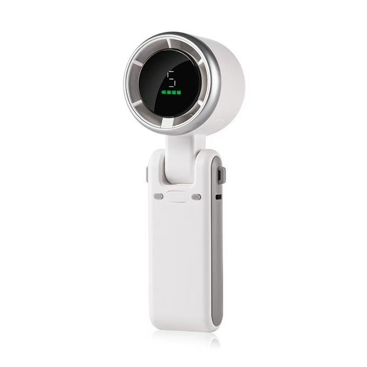Unisex nan compact foldable handheld fan with digital battery charge display and adjustable tilt head Kalsten