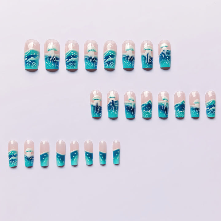 Underwater-Themed Nail Art Set Kalsten
