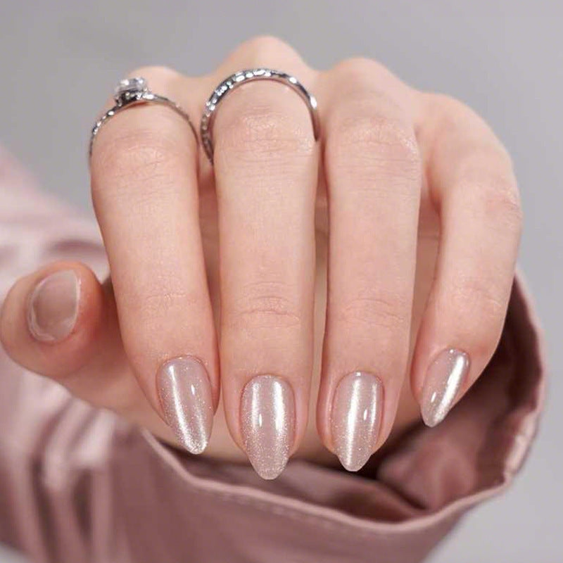 Elegant Artificial Nail Set with Shimmering Finish Kalsten