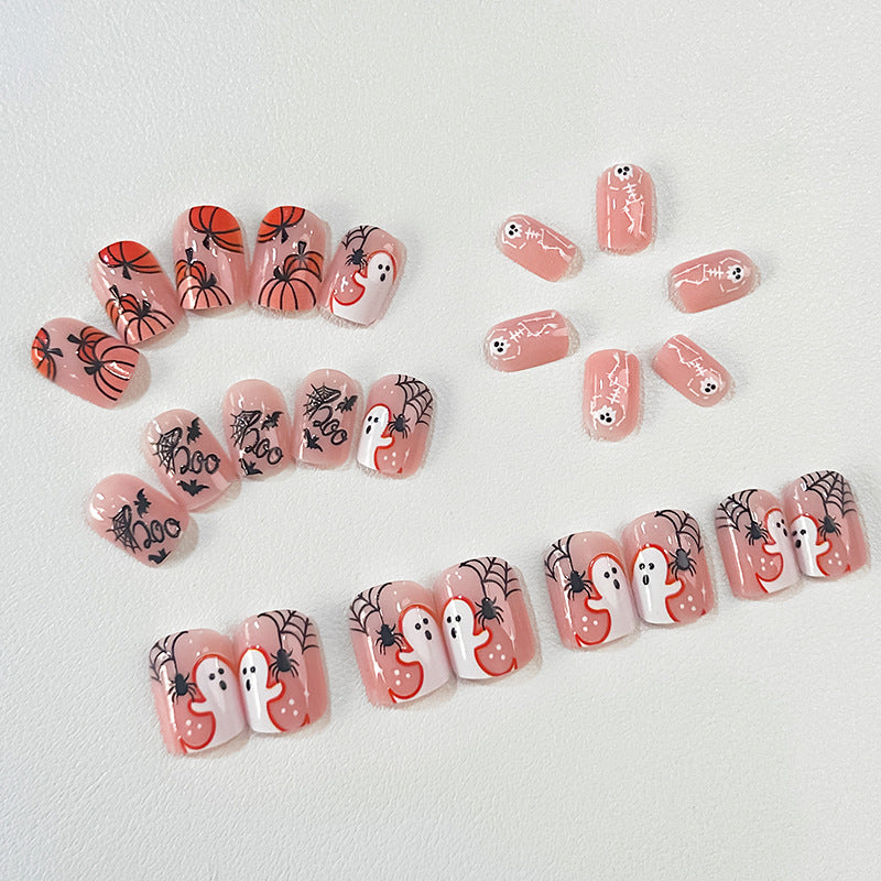 Festive Halloween Themed Press-On Nail Set