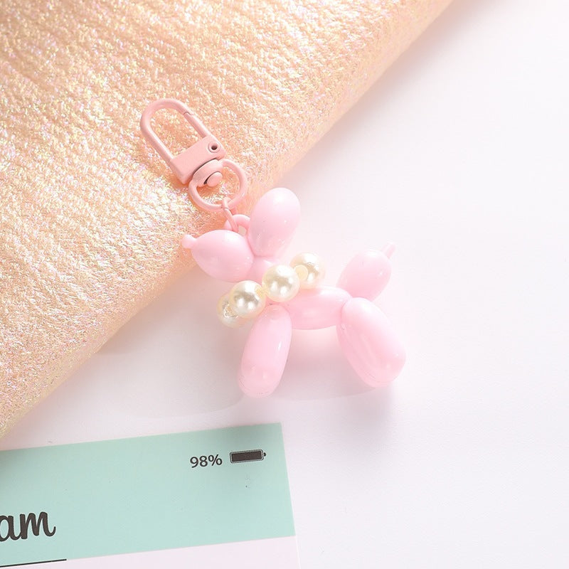 Playful keychain with balloon dog and beads Kalsten