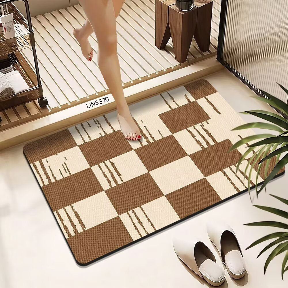 Abstract Geometric Bath Mat Kalsten
