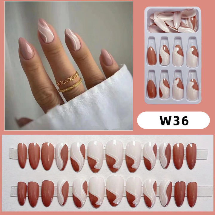 Elegant Abstract Press-On Nails