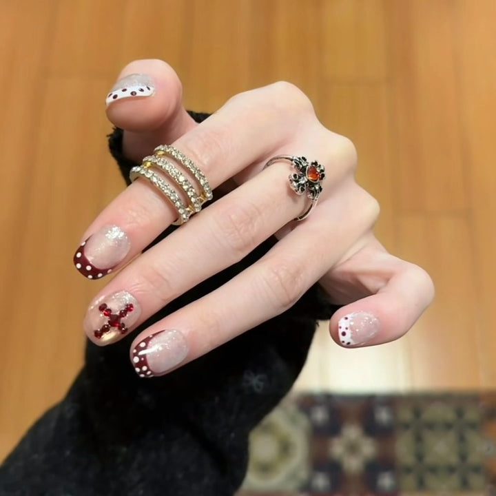 Artistic Decorative Press-On Nail Set