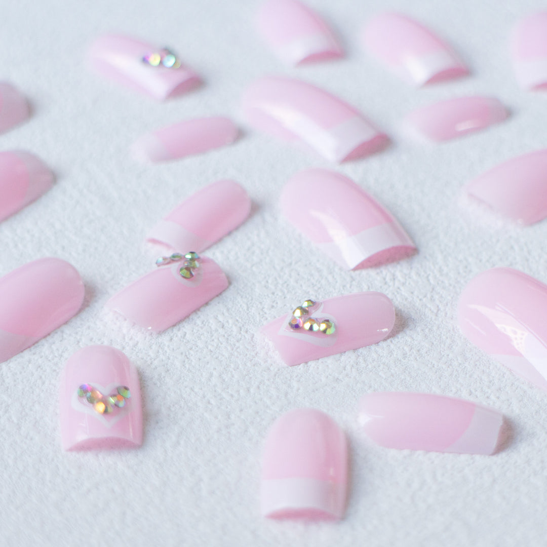 Elegant French Tip Acrylic Nail Art Kit  1790958233