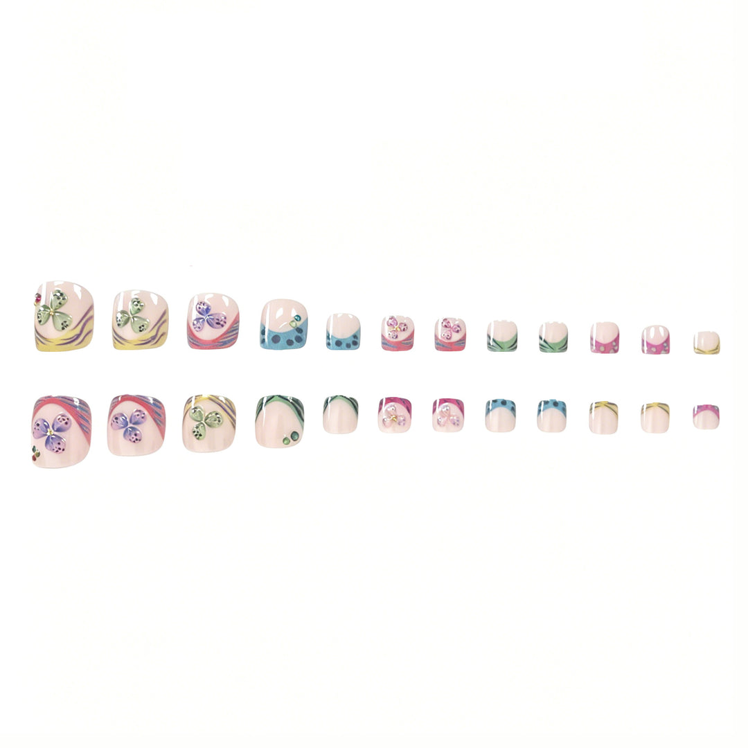 Floral-Inspired Acrylic Nail Art Enhancements Kalsten