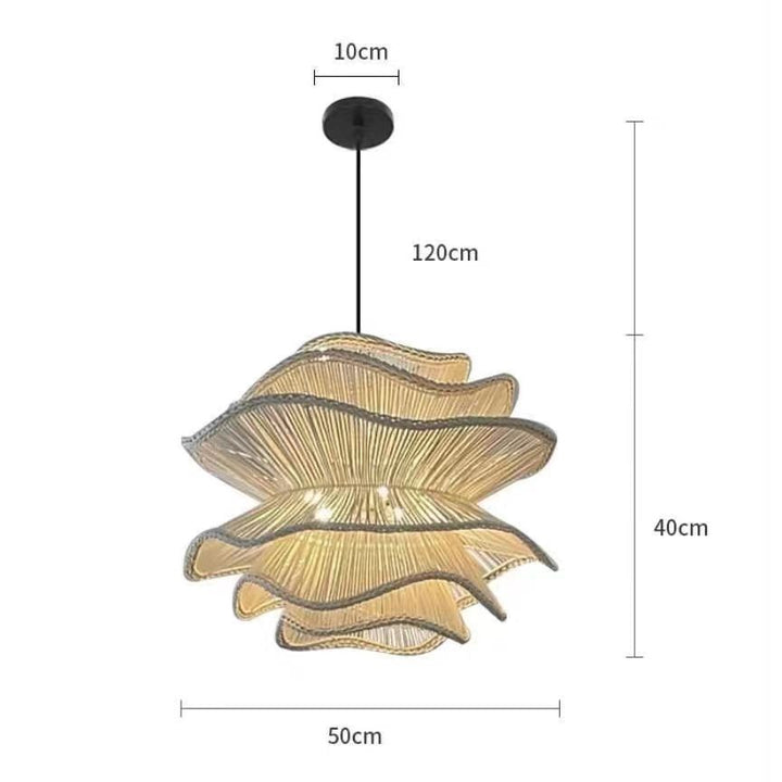 Contemporary Elegant Wavy Pendant Light